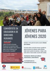 Cartel de Helsinki España para Jóvenes para Jóvenes 2020