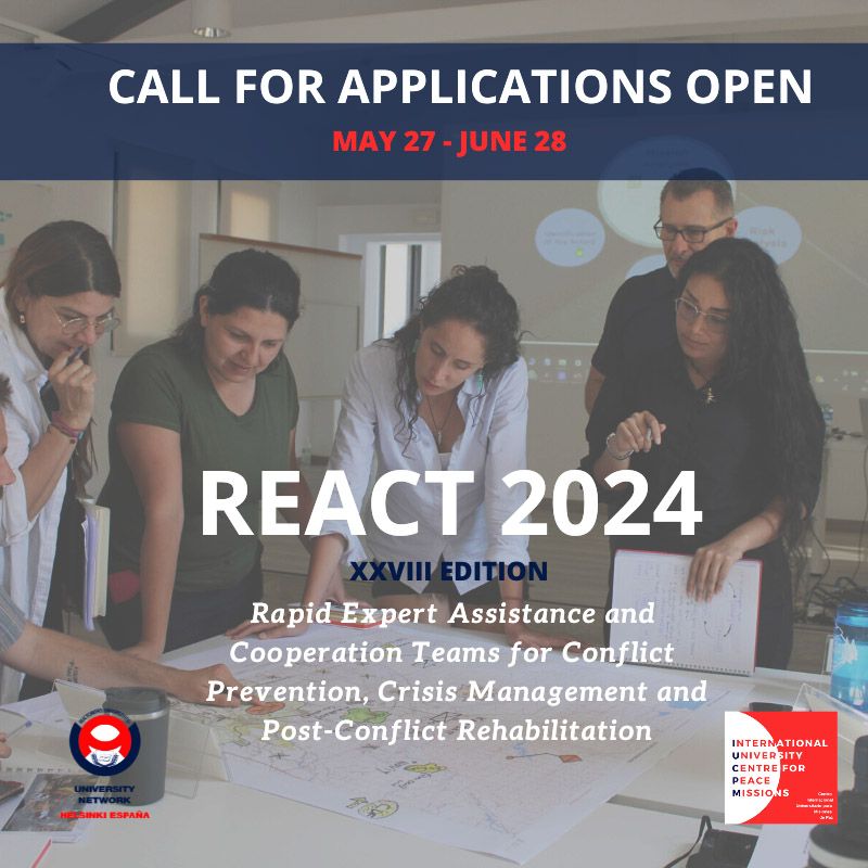 REACT CALL FOR APPLICATIONS 2024-Helsinki España