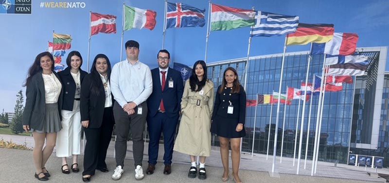 From the classroom to Europe: Spanish youth step into the heart of global security