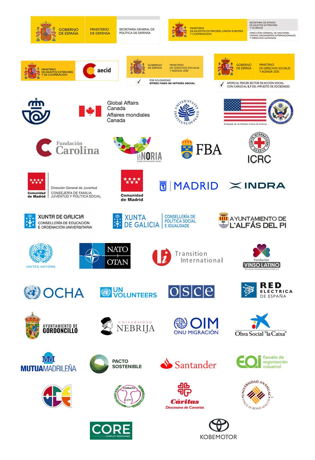 Entidades colaboradoras 2026 - Helsinki-España