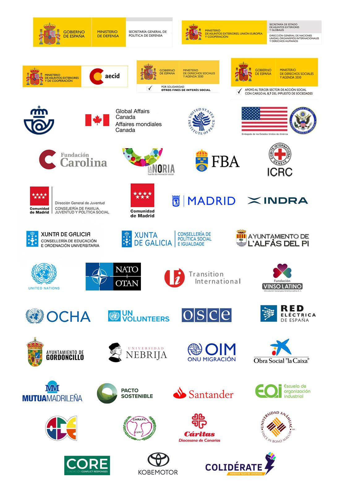 Entidades colaboradoras 2026 - Helsinki-España